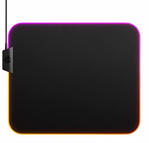 Tapis de souris SteelSeries QcK Prism Cloth avec éclairage RVB - Geekodrome: Boutique d'accessoires geek Tapis de souris SteelSeries QcK Prism Cloth avec éclairage RVB – Image 2