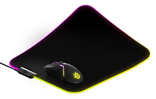Tapis de souris SteelSeries QcK Prism Cloth avec éclairage RVB - Geekodrome: Boutique d'accessoires geek Tapis de souris SteelSeries QcK Prism Cloth avec éclairage RVB – Image 4