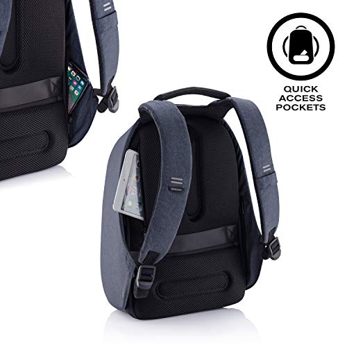 Sac à Dos Antivol USB Bobby Hero Bleu Foncé Unisexe - Geekodrome: Boutique d'accessoires geek Sac à Dos Antivol USB Bobby Hero Bleu Foncé Unisexe – Image 5