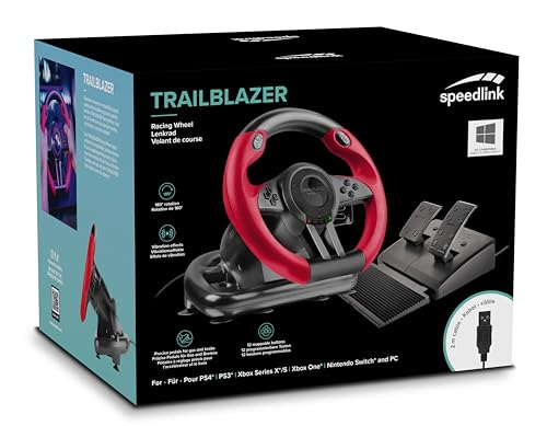 Volant de Course Speedlink TRAILBLAZER pour Consoles et PC - Geekodrome: Boutique d'accessoires geek Volant de Course Speedlink TRAILBLAZER pour Consoles et PC – Image 6