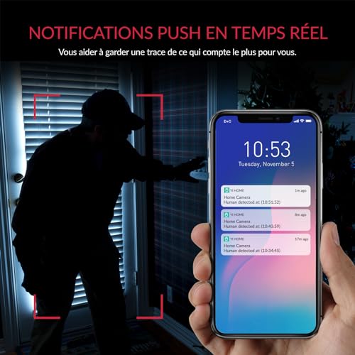 Caméra de Surveillance YI Pro 2K WiFi Intérieure avec Audio et Suivi - Geekodrome: Boutique d'accessoires geek Caméra de Surveillance YI Pro 2K WiFi Intérieure avec Audio et Suivi – Image 8