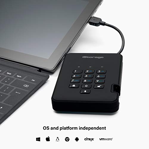 Disque dur portable sécurisé iStorage diskAshur2 1To Noir - Geekodrome: Boutique d'accessoires geek Disque dur portable sécurisé iStorage diskAshur2 1To Noir – Image 5