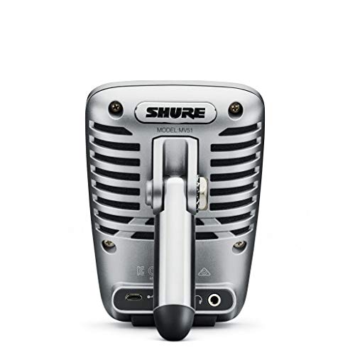 Microphone Shure MV51 : Condenseur Numérique avec 5 Modes DSP - Geekodrome: Boutique d'accessoires geek Microphone Shure MV51 : Condenseur Numérique avec 5 Modes DSP – Image 2