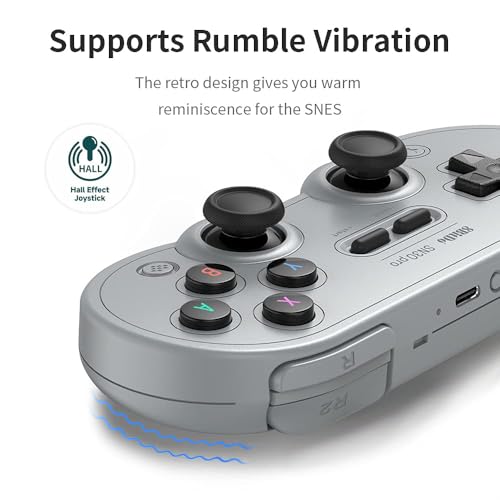 Manette Bluetooth 8BitDo SN30 Pro avec Joystick Hall et Rumble - Geekodrome: Boutique d'accessoires geek Manette Bluetooth 8BitDo SN30 Pro avec Joystick Hall et Rumble – Image 2