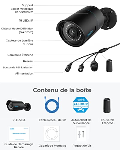 Caméra de Surveillance Extérieure Reolink 5MP avec Détection IR - Geekodrome: Boutique d'accessoires geek Caméra de Surveillance Extérieure Reolink 5MP avec Détection IR – Image 7