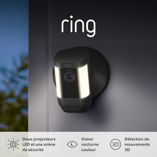 Caméra extérieure Ring Spotlight Pro filaire avec détection et LED - Geekodrome: Boutique d'accessoires geek Caméra extérieure Ring Spotlight Pro filaire avec détection et LED – Image 7