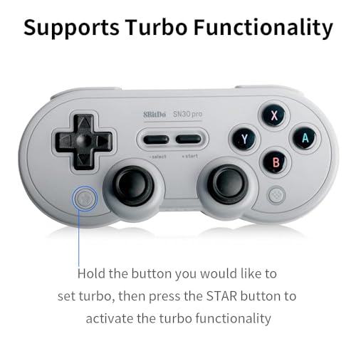 Manette Bluetooth 8BitDo SN30 Pro avec Joystick Hall et Rumble - Geekodrome: Boutique d'accessoires geek Manette Bluetooth 8BitDo SN30 Pro avec Joystick Hall et Rumble – Image 4