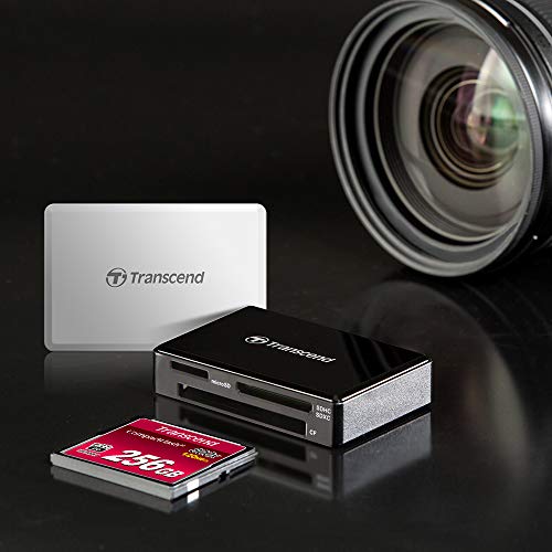 Lecteur de cartes mémoire USB 3.0 multifonction noir TS-RDF8K2 - Geekodrome: Boutique d'accessoires geek Lecteur de cartes mémoire USB 3.0 multifonction noir TS-RDF8K2 – Image 2