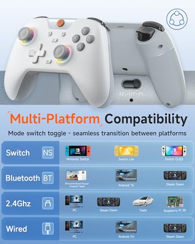 Manette Sans Fil EasySMX X05 PC avec RGB et Vibration - Geekodrome: Boutique d'accessoires geek Manette Sans Fil EasySMX X05 PC avec RGB et Vibration – Image 3