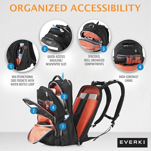 Sac à dos Everki Atlas pour ordinateurs portables jusqu'à 15,6 Sac à dos Everki Atlas pour ordinateurs portables jusqu'à 15,6