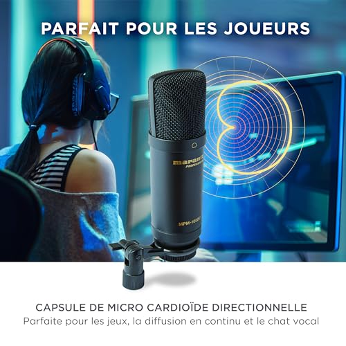 Microphone USB Marantz MPM1000U pour Streaming et Podcasting - Geekodrome: Boutique d'accessoires geek Microphone USB Marantz MPM1000U pour Streaming et Podcasting – Image 4