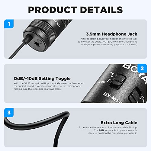 Microphone Lavalier Boya by-M1 Pro II pour Création de Contenu - Geekodrome: Boutique d'accessoires geek Microphone Lavalier Boya by-M1 Pro II pour Création de Contenu – Image 2