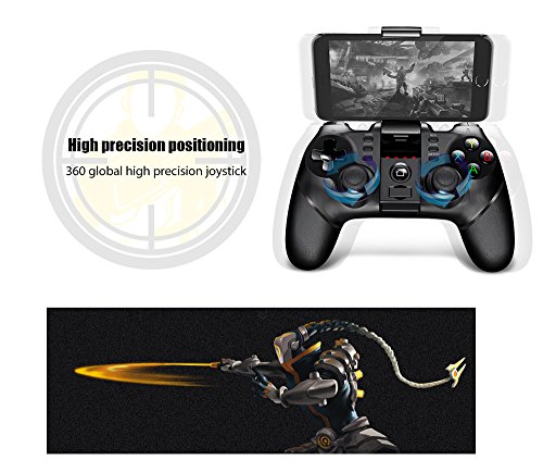 Manette de jeu sans fil iPega 9076 Bluetooth 2,4 GHz - Noir - Geekodrome: Boutique d'accessoires geek Manette de jeu sans fil iPega 9076 Bluetooth 2,4 GHz - Noir – Image 3