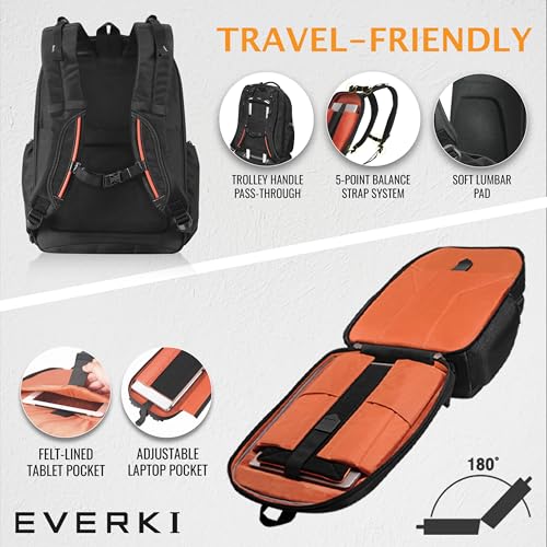Sac à dos Everki Atlas pour ordinateurs portables jusqu'à 15,6 Sac à dos Everki Atlas pour ordinateurs portables jusqu'à 15,6