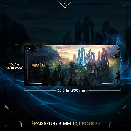 Tapis de Souris Gaming XL Logitech G840, Édition League of Legends - Geekodrome: Boutique d'accessoires geek Tapis de Souris Gaming XL Logitech G840, Édition League of Legends – Image 3