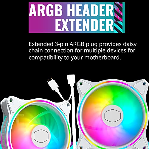 Ventilateur Cooler Master MF120 Halo White ARGB 120 mm - Geekodrome: Boutique d'accessoires geek Ventilateur Cooler Master MF120 Halo White ARGB 120 mm – Image 6