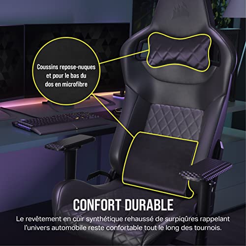 Fauteuil Gaming Corsair T1 RACE 2023 : Confort et Performance - Geekodrome: Boutique d'accessoires geek Fauteuil Gaming Corsair T1 RACE 2023 : Confort et Performance – Image 4