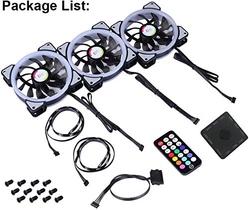 Pack de 3 Ventilateurs RGB 120mm Silencieux avec Télécommande - Geekodrome: Boutique d'accessoires geek Pack de 3 Ventilateurs RGB 120mm Silencieux avec Télécommande – Image 7