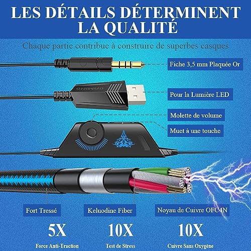 Casque Gaming BENGOO G9000 avec Micro et LED pour Consoles - Geekodrome: Boutique d'accessoires geek Casque Gaming BENGOO G9000 avec Micro et LED pour Consoles – Image 5
