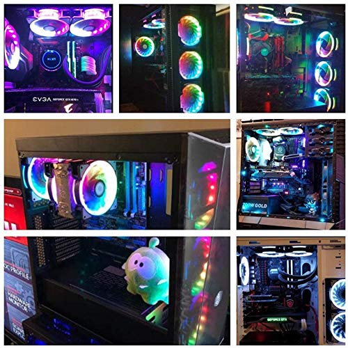 Pack de 3 Ventilateurs RGB 120mm Silencieux avec Télécommande - Geekodrome: Boutique d'accessoires geek Pack de 3 Ventilateurs RGB 120mm Silencieux avec Télécommande – Image 2