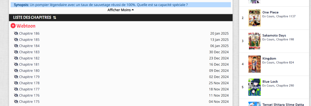 Comment lire un manga sur  Japscan