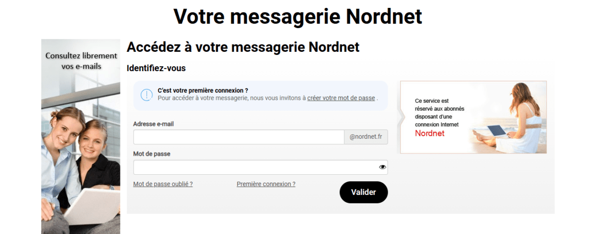 se connecter à la messagerie Nordnet 