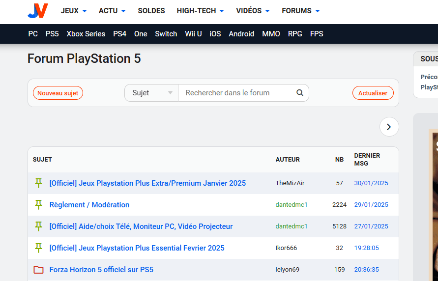 Forums PS5 : Top des meilleures communautés - Geekodrome: Boutique d'accessoires geek forum ps5 sur jeuxvideo.com