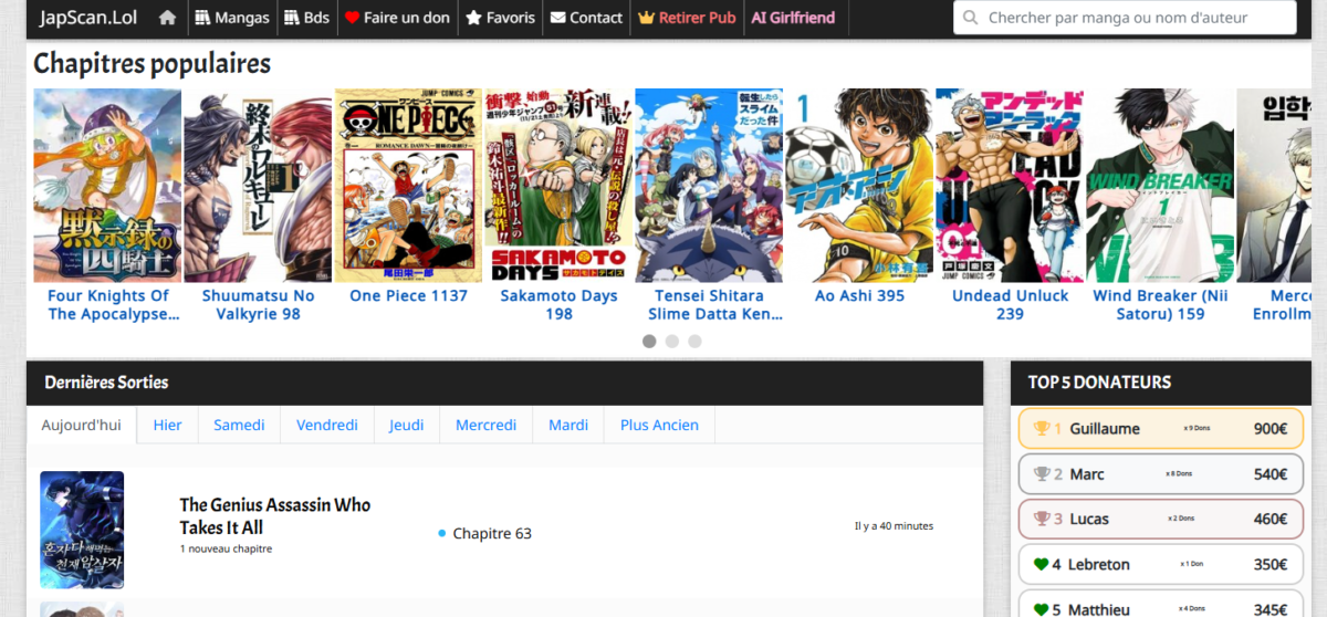 nouvelle adresse Japscan