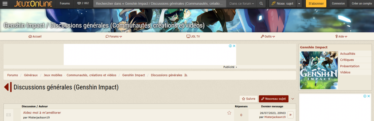Quels sont les meilleurs forums pour discuter de Genshin Impact ?