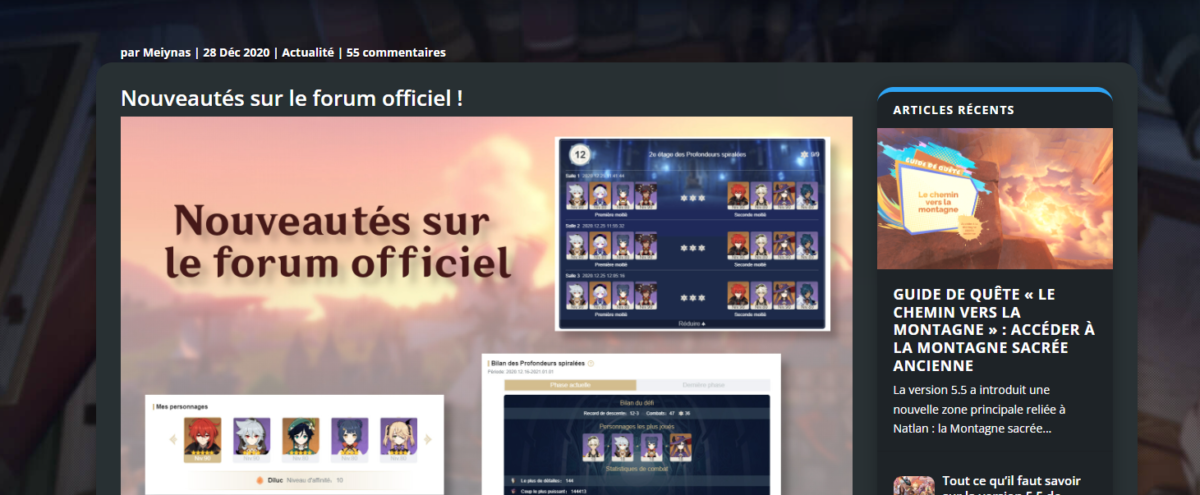 Quels sont les meilleurs forums pour discuter de Genshin Impact ?