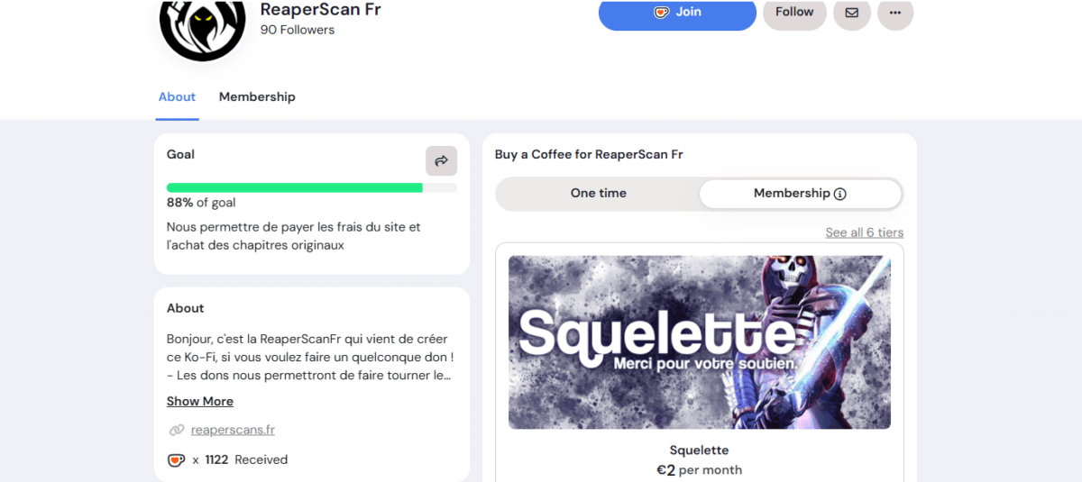 Reaper Scans : Avis complet - Geekodrome: Boutique d'accessoires geek Reaper Scans donations