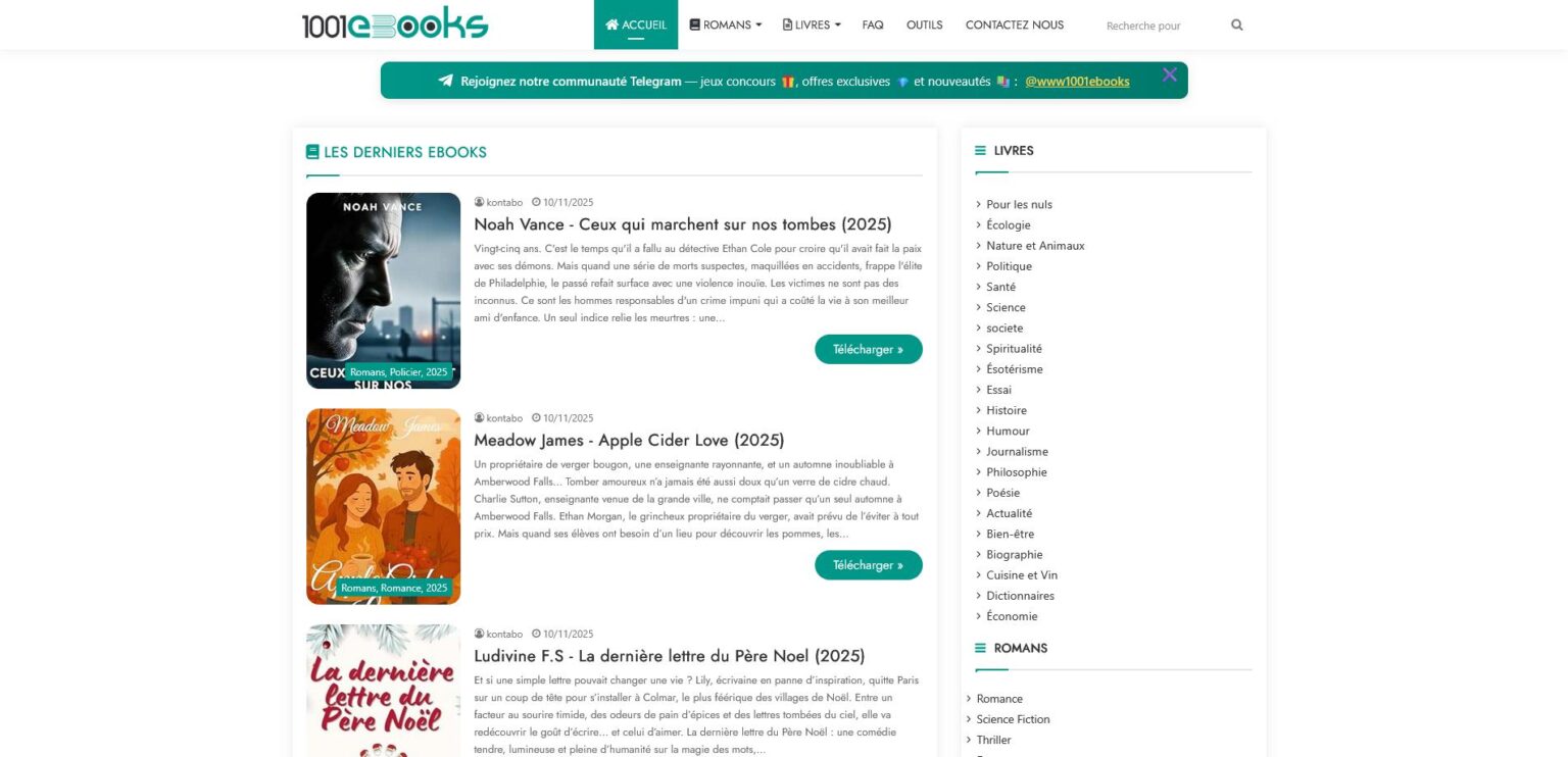 1001ebook ne fonctionne plus