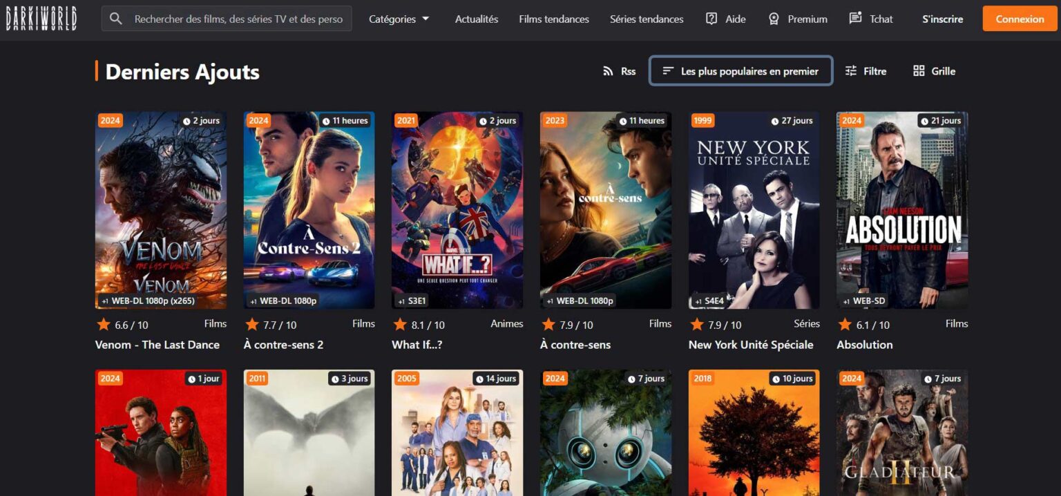 Pourquoi Darkino ne fonctionne plus en ce moment