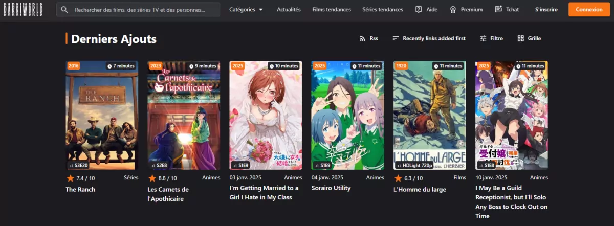 Quelle est la cause du dysfonctionnement de Darkino