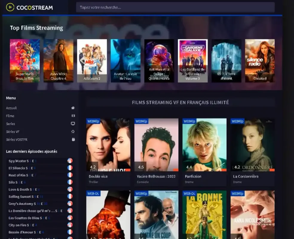 Quelle est la nouvelle adresse officielle de Cocostream
