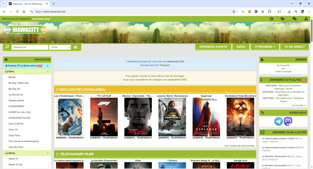 Quelle est la raison principale qui empêche Wawacity de fonctionner