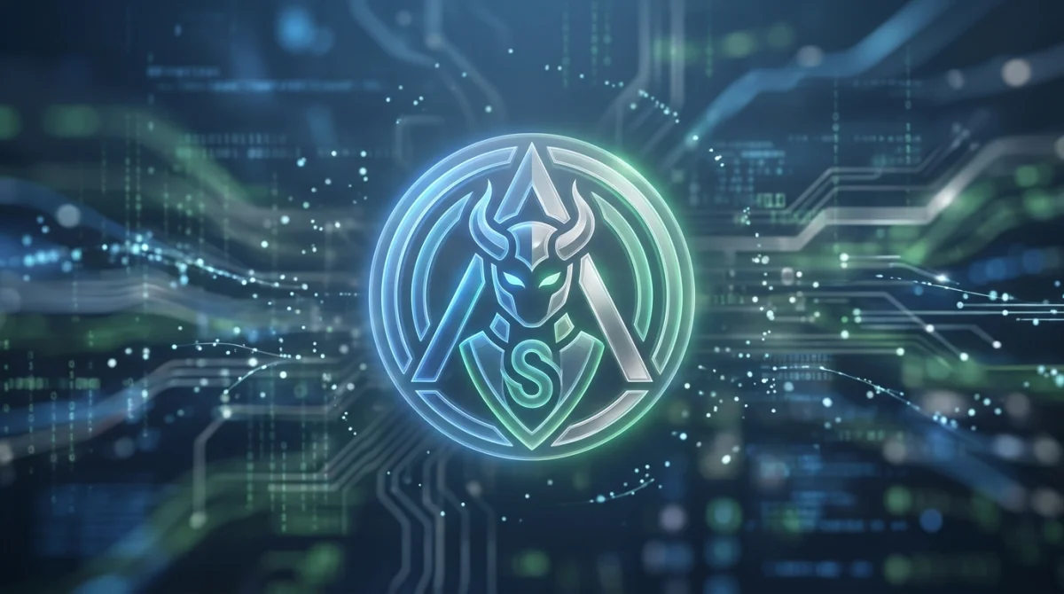 Quelle est la nouvelle adresse d'Asura Scan en 2026 ? - Geekodrome: Boutique d'accessoires geek Logo Asura Scan stylisé sur fond numérique abstrait, flux de données bleus et verts.