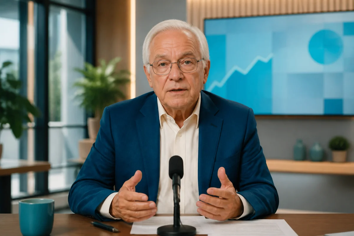 Que devient Roland Cayrol aujourd’hui - Geekodrome: Boutique d'accessoires geek Roland Cayrol, analyste politique français, intervient dans un studio de télévision lors d’une émission récente